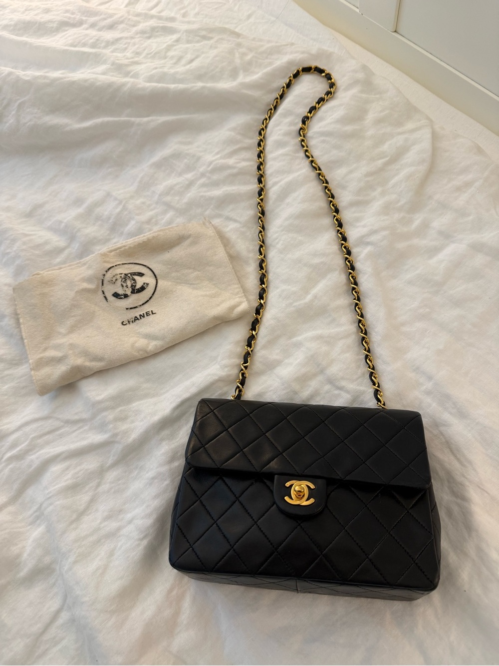 Chanel Vintage Mini Square Quilted Lambskin 20cm - 1 series - 1990